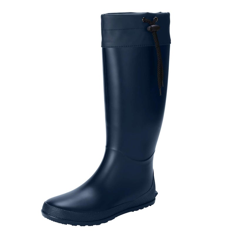 Asgard Women's Packable Tall Rain Boots Ultra Lightweight Garden Boots - NOT for Wide Calf, Navy 40 (size 9.5) - Image 3
